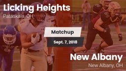 Matchup: Licking Heights vs. New Albany  2018