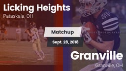 Matchup: Licking Heights vs. Granville  2018