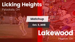 Matchup: Licking Heights vs. Lakewood  2018