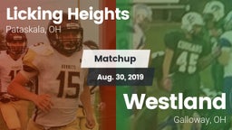 Matchup: Licking Heights vs. Westland  2019