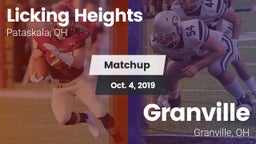 Matchup: Licking Heights vs. Granville  2019