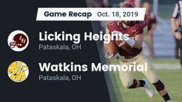 Recap: Licking Heights  vs. Watkins Memorial  2019
