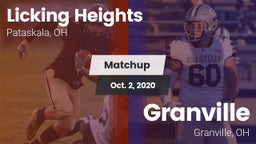 Matchup: Licking Heights vs. Granville  2020