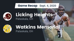 Recap: Licking Heights  vs. Watkins Memorial  2020