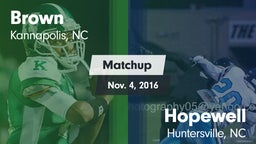 Matchup: Brown vs. Hopewell  2016