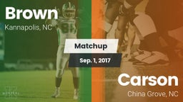 Matchup: Brown vs. Carson  2017