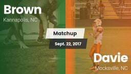 Matchup: Brown vs. Davie  2017
