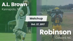 Matchup: A.L. Brown High vs. Robinson  2017