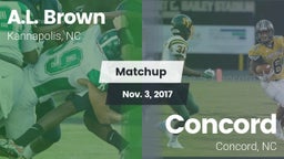Matchup: A.L. Brown High vs. Concord  2017