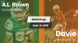 Matchup: A.L. Brown High vs. Davie  2018