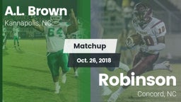 Matchup: A.L. Brown High vs. Robinson  2018
