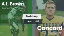 Matchup: A.L. Brown High vs. Concord  2018