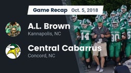 Recap: A.L. Brown  vs. Central Cabarrus  2018