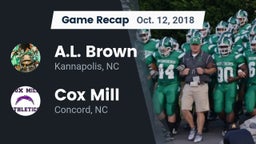 Recap: A.L. Brown  vs. Cox Mill  2018