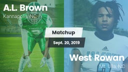 Matchup: A.L. Brown High vs. West Rowan  2019