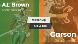 Matchup: A.L. Brown High vs. Carson  2019