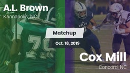 Matchup: A.L. Brown High vs. Cox Mill  2019