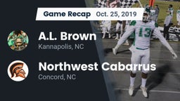 Recap: A.L. Brown  vs. Northwest Cabarrus  2019