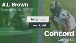 Matchup: A.L. Brown High vs. Concord  2019
