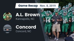 Recap: A.L. Brown  vs. Concord  2019