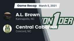 Recap: A.L. Brown  vs. Central Cabarrus  2021