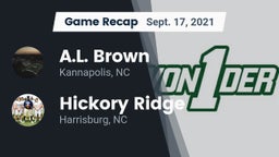 Recap: A.L. Brown  vs. Hickory Ridge  2021