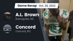 Recap: A.L. Brown  vs. Concord  2022