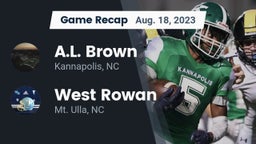 Recap: A.L. Brown  vs. West Rowan  2023