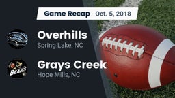 Recap: Overhills  vs. Grays Creek  2018