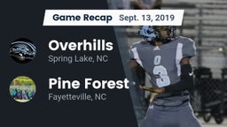 Recap: Overhills  vs. Pine Forest  2019