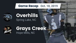 Recap: Overhills  vs. Grays Creek  2019