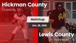 Matchup: Hickman County vs. Lewis County  2016