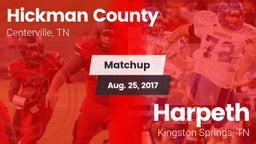 Matchup: Hickman County vs. Harpeth  2017