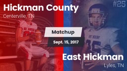Matchup: Hickman County vs. East Hickman  2017