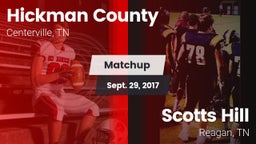 Matchup: Hickman County vs. Scotts Hill  2017