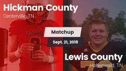 Matchup: Hickman County vs. Lewis County  2018