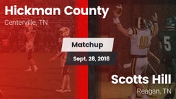 Matchup: Hickman County vs. Scotts Hill  2018