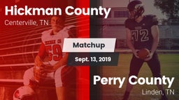 Matchup: Hickman County vs. Perry County  2019