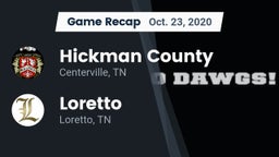 Recap: Hickman County  vs. Loretto  2020