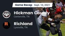 Recap: Hickman County  vs. Richland  2021