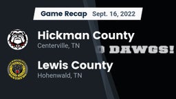 Recap: Hickman County  vs. Lewis County  2022