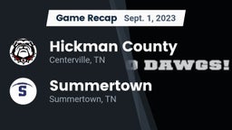 Recap: Hickman County  vs. Summertown  2023