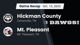 Recap: Hickman County  vs. Mt. Pleasant  2023