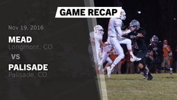 Recap: Mead  vs. Palisade  2016