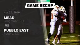 Recap: Mead  vs. Pueblo East  2016