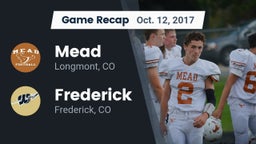 Recap: Mead  vs. Frederick  2017