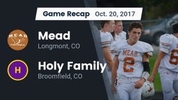 Recap: Mead  vs. Holy Family  2017