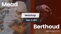 Matchup: Mead  vs. Berthoud  2017