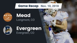 Recap: Mead  vs. Evergreen  2018