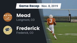 Recap: Mead  vs. Frederick  2019